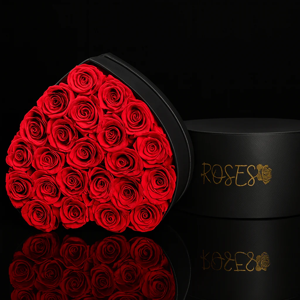 Eternal Rose Heart Bouquet - Image 3