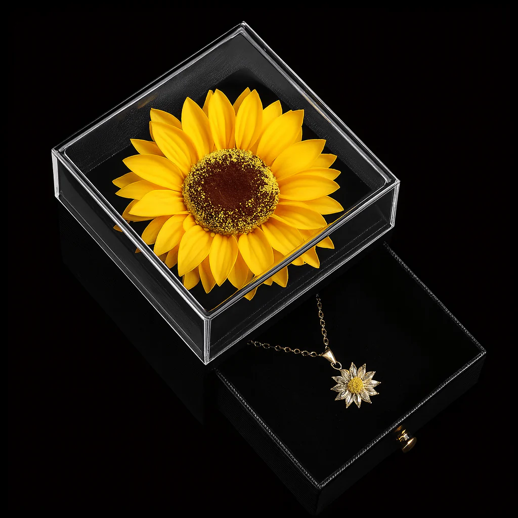 Sunflower Box & Necklace - Image 5