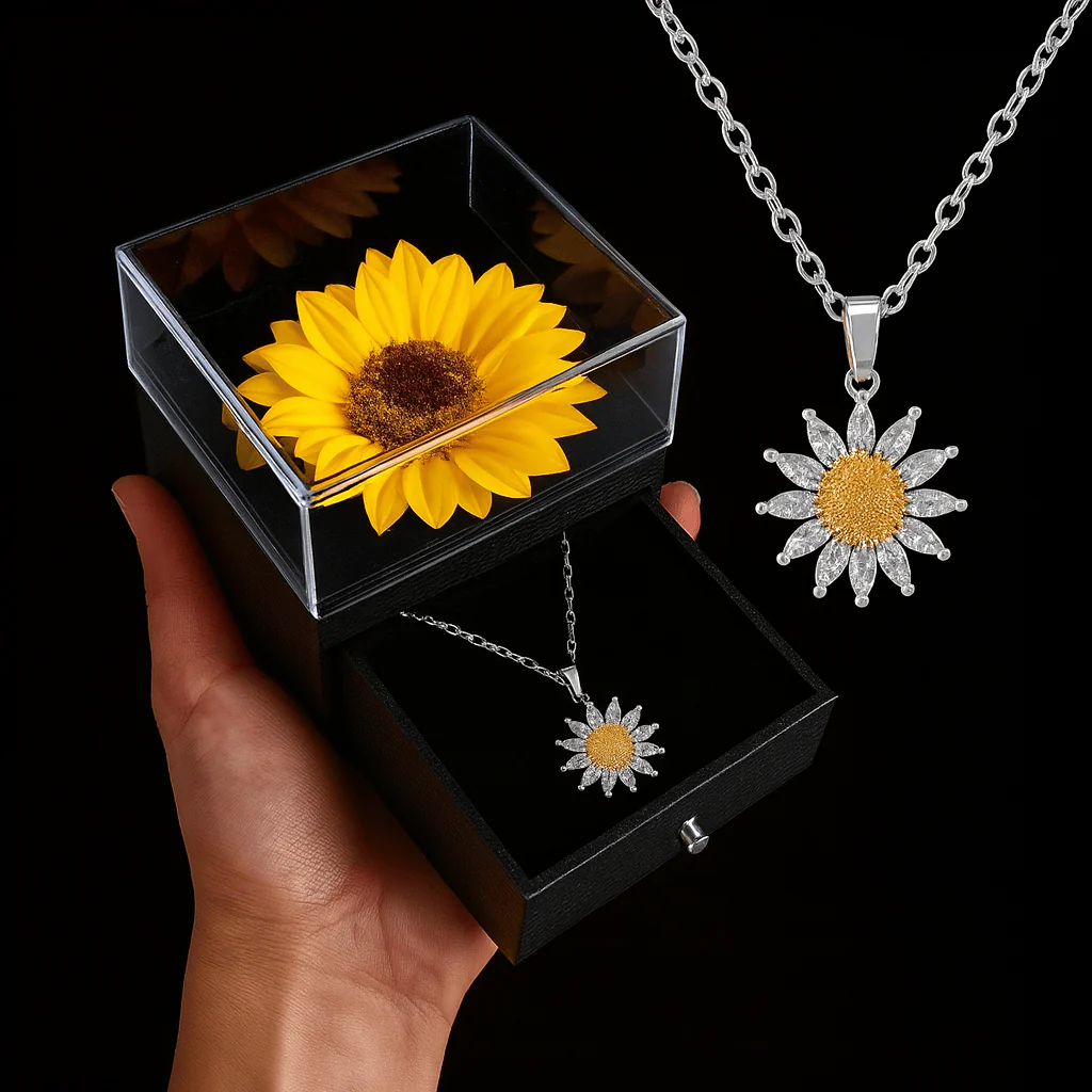 Sunflower Box & Necklace - Image 7