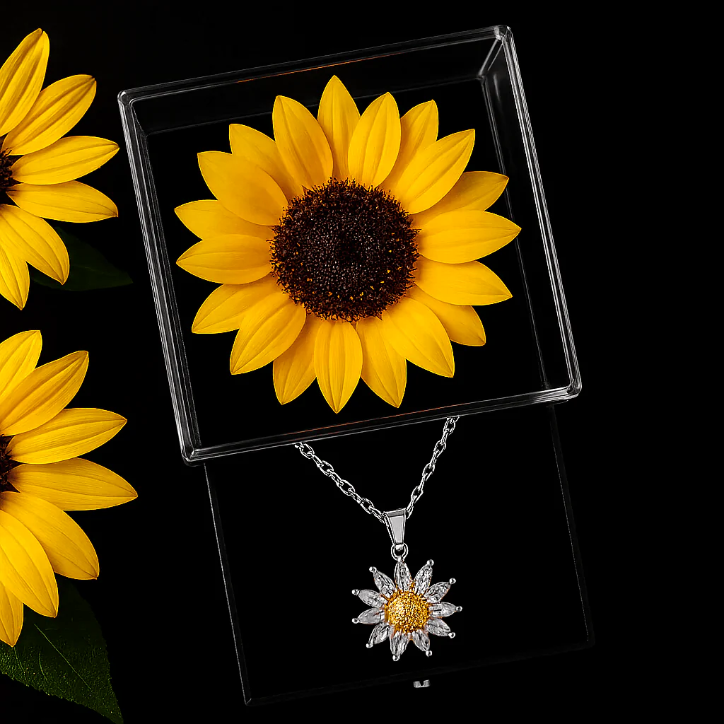 Sunflower Box & Necklace - Image 8